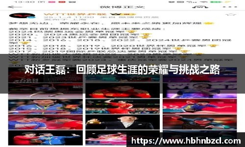 对话王磊：回顾足球生涯的荣耀与挑战之路